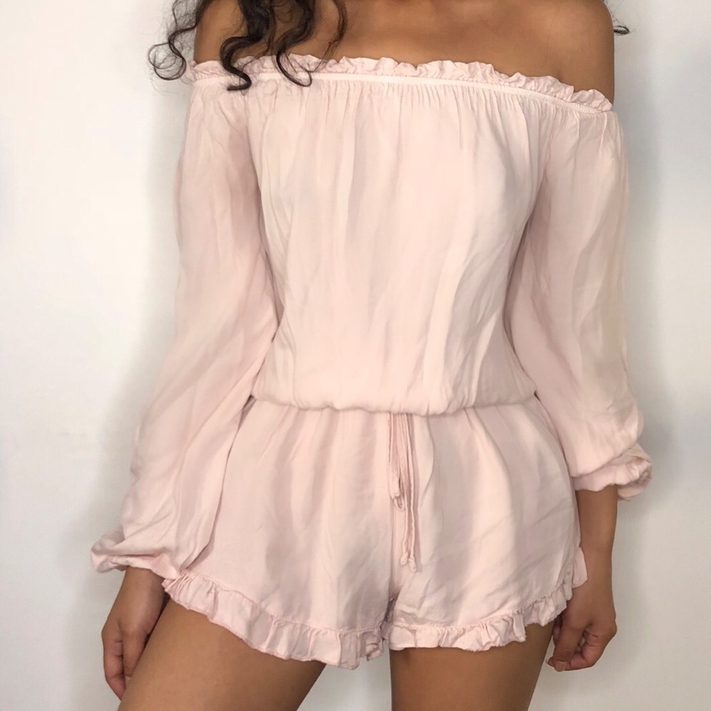 Baby pink brandy Melville romper